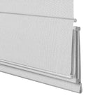 Berissa Classic Roman Shades Cordless Child Safe close-up view, showcasing high-quality natural woven fibers.