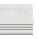 Berissa Soft Creamy Cotton Beige Textured Roman Shades: Headrail Detail 2