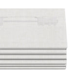 Berissa Soft Creamy Cotton Beige Textured Roman Shades: Headrail Detail 2