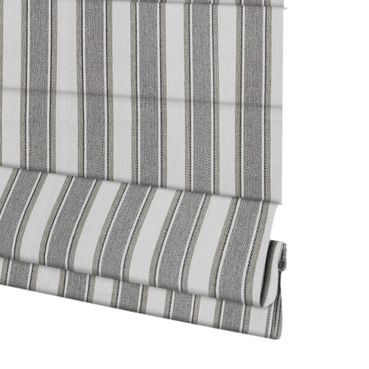 Berissa Candy Square Stripe Custom Roman Shades