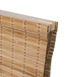 Berissa Cordless Warm Light Filtering Handcrafted Texture Bamboo Shades showing the natural bamboo texture and craftsmanship.