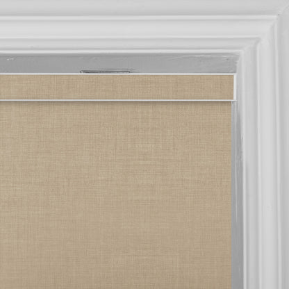 Berissa Square Shell Imitation Linen Blackout Cordless Roller Shades