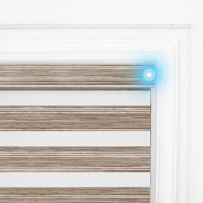 Berissa Custom Size Modern Day and Night Zebra Blinds