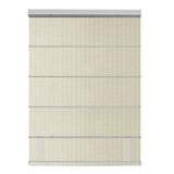 Berissa Natural Style Faux Bamboo Roman Shades: Rear View