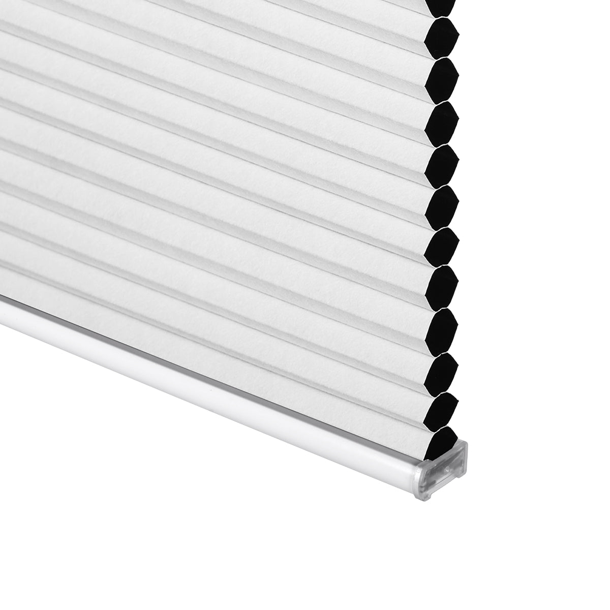 Berissa No Drill Top Down Bottom Up Blackout Honeycomb Cellular Shades showcasing a sleek, modern design.