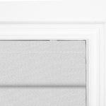 Berissa Custom Blackout Soft Fold Sheer Roman Shades Cordless: Headrail Detail 1