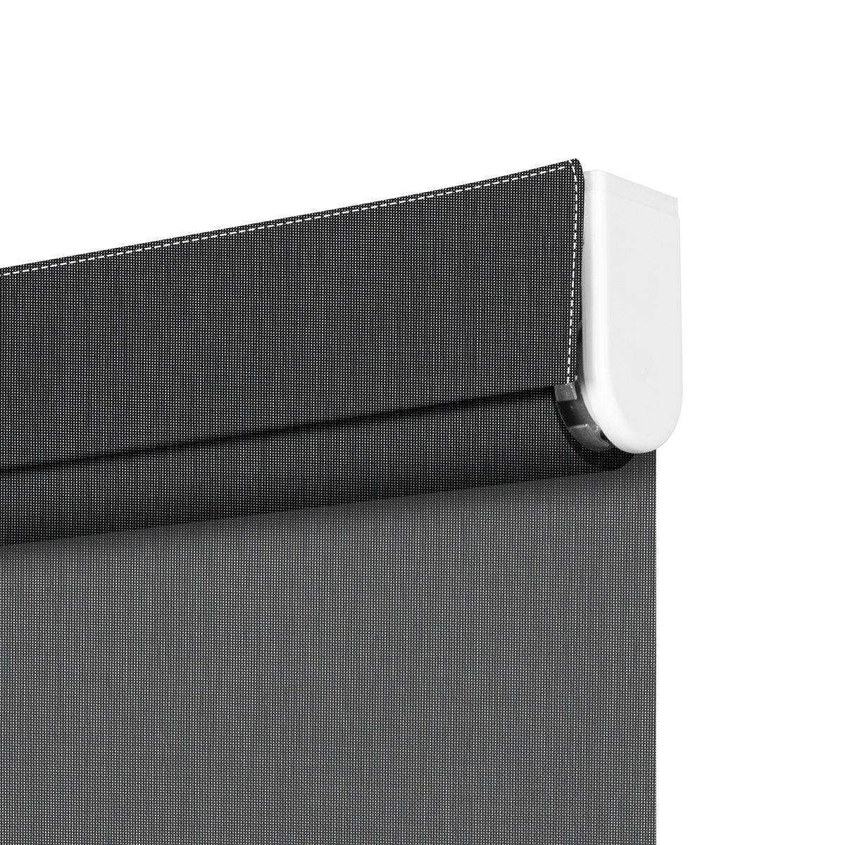 Berissa Spring System Cordless Roller Shades close-up, showcasing the durable fabric and modern design.