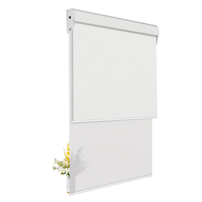 Berissa Cordless Double-Layered Reverse Roll Roller Shades with Valance