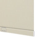 Close-up of Berissa Integrated Valance Linen Texture Roller Shades showcasing elegant fabric design.