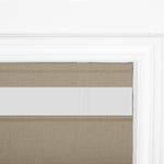 Berissa Motorized Top Down Bottom Up Custom Blackout Roman Shades: Headrail Detail 1
