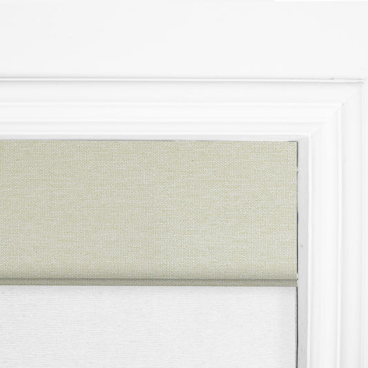 Berissa Day Night Blackout Classic No Drill Easy to Install Roman Shades
