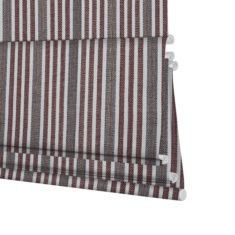 Berissa Square Series Extra Wide Roman Shade Cordless Child Safe featuring a stylish striped design.