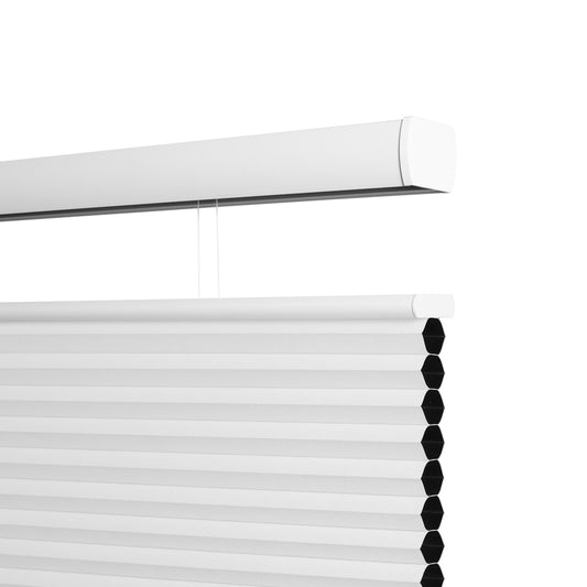Berissa 1.5 Inch Heat Insulated Top Down Bottom Up Cellular Blinds showing the honeycomb design and white finish.