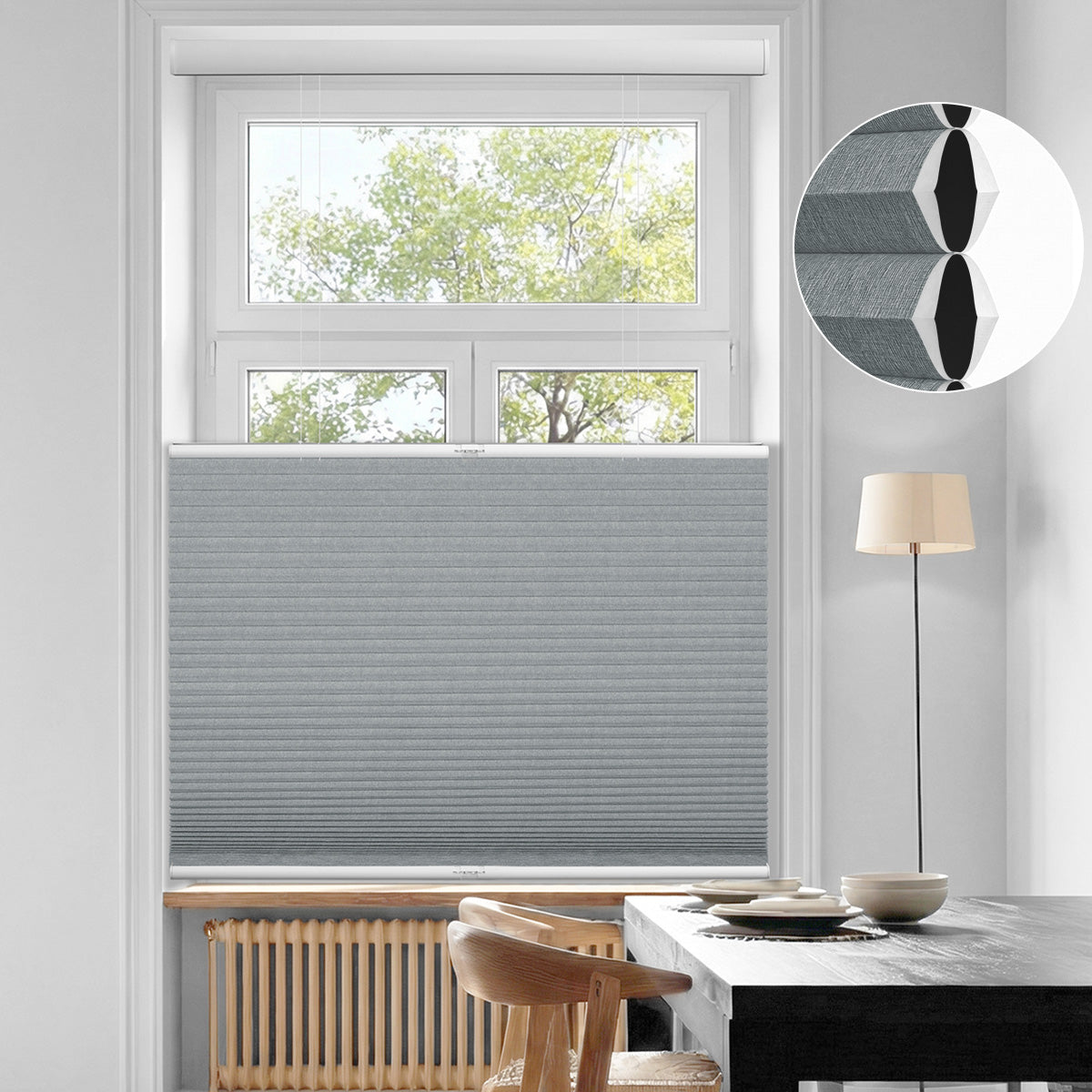 Berissa Double Cell Honeycomb Top Down Bottom Up Cellular Blinds: Practical Application of Shades