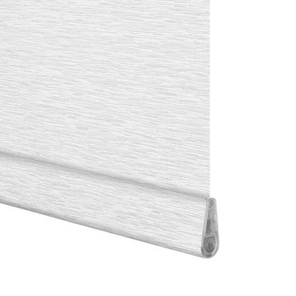 Berissa No Drill Light Filtering with Outside View Maze Jacquard Roller Blinds: Bottom Rail View