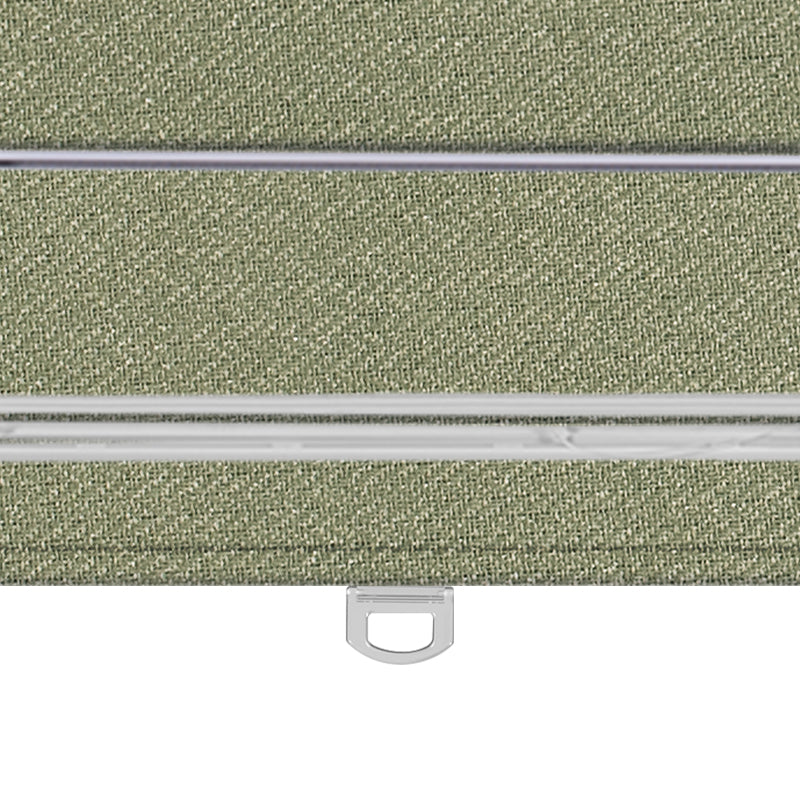 Berissa Blackout Elegant Top Down Bottom Up Roman Shades in textured green material, showcasing stylish design and adjustable features.