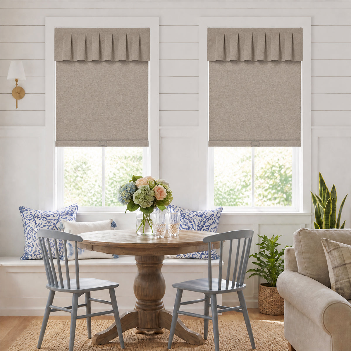 Berissa Classic No Drill Free Stop Cordless Roller Shades