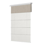 Berissa Day Night Soft Elegant Blackout Custom Color Roman Shades: Rear View