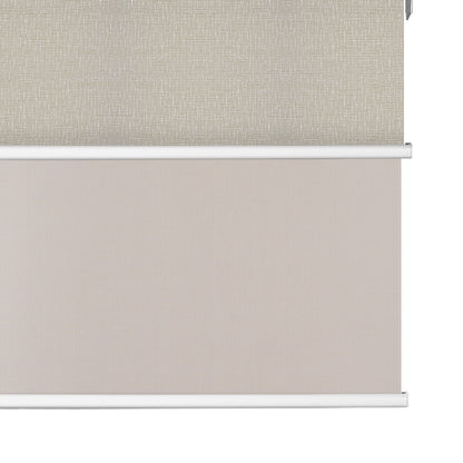 Light Filtering Beige+Blackout Beige