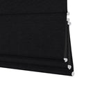 Berissa Timeless Cord Textured Blackout Jacquard Roman Shades: Bottom Rail View