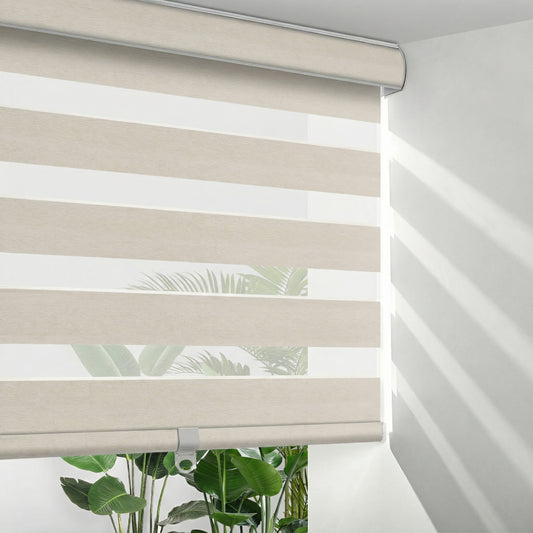 Berissa Custom Size Modern Smart Zebra Blinds