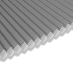 Close-up view of Berissa 1.5 Inch Heat Insulated Cellular Blinds in gray, highlighting the cellular structure.