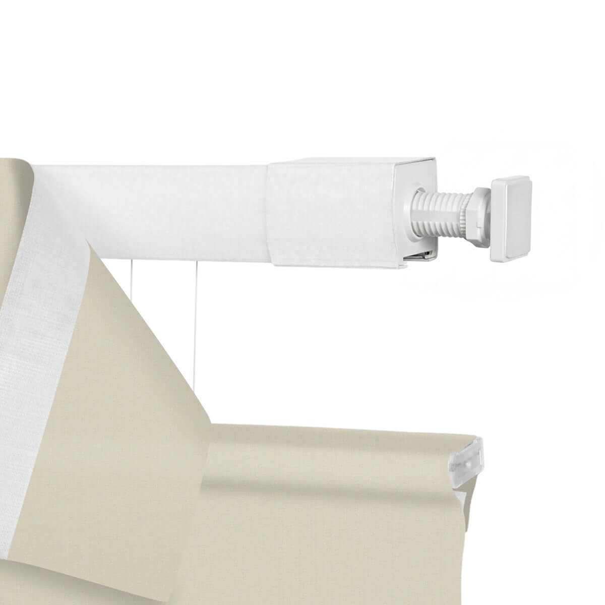 Berissa No Drill No Tools Top Down Bottom up Blackout Roman Shades: Headrail Detail 2