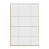 Berissa Motorized Remote Custom Textured Blackout Roman Shades: Rear View