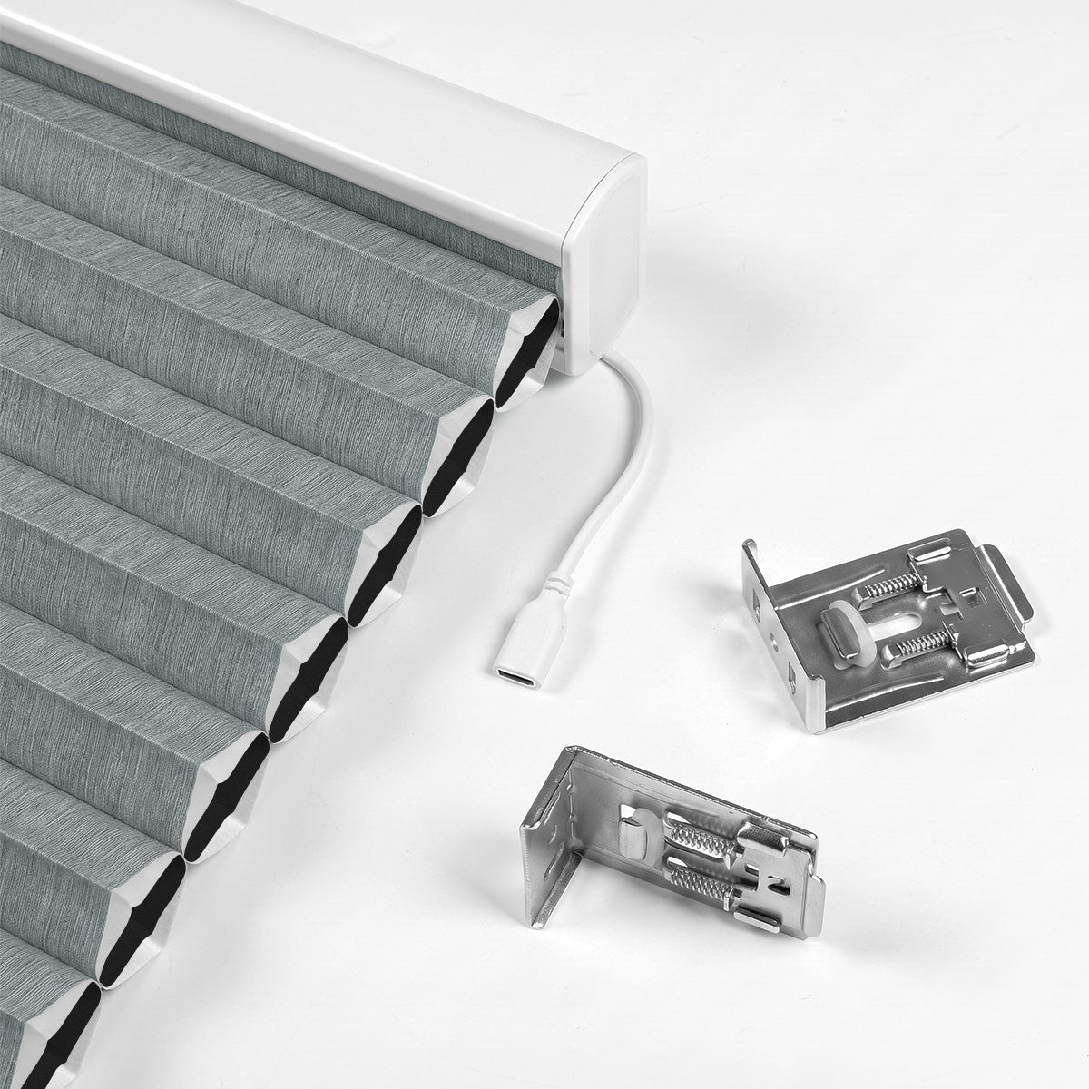 Berissa Double Cell Honeycomb Top Down Bottom Up Cellular Blinds: Headrail Detail 1