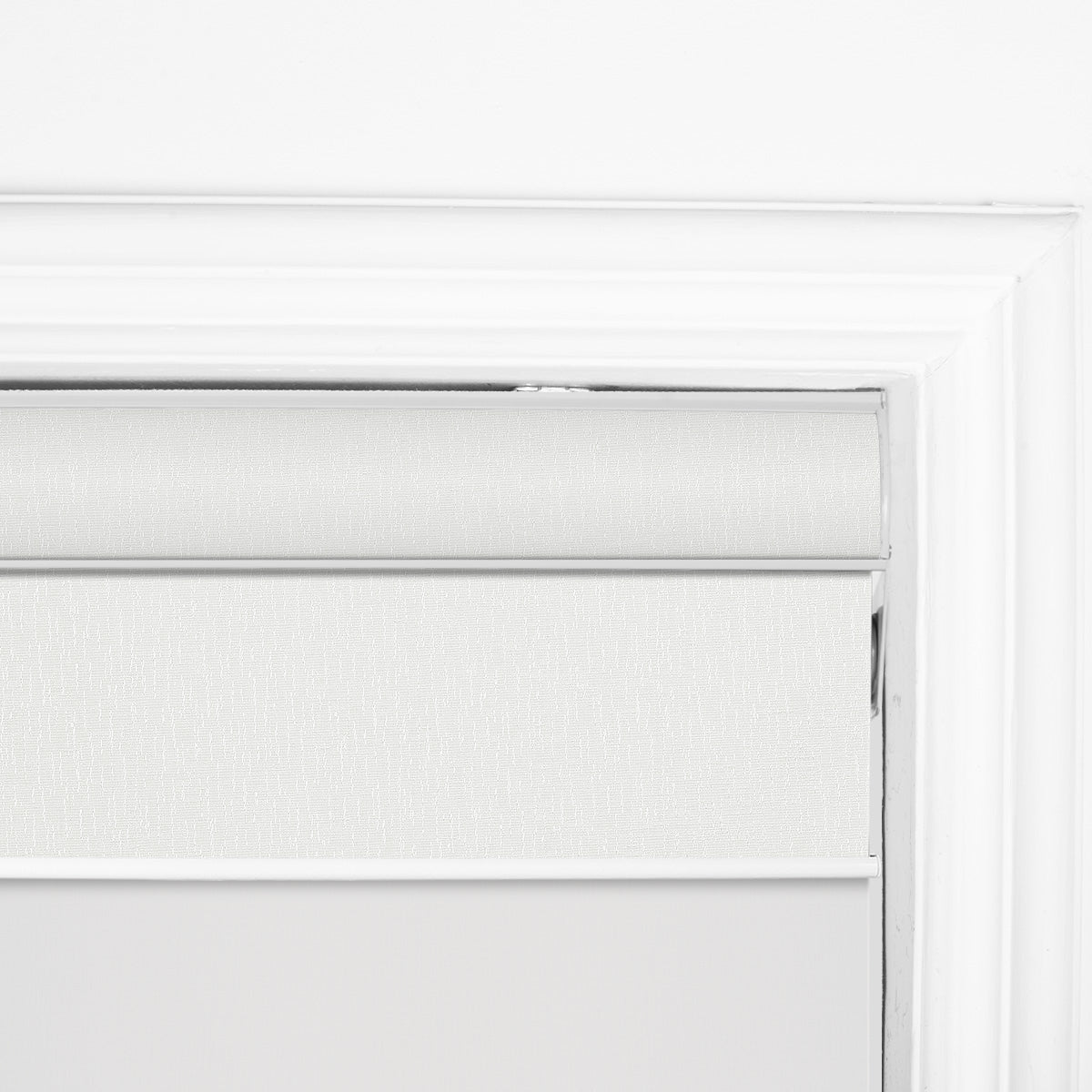 Berissa Cordless Double-Layered Reverse Roll Roller Shades with Valance