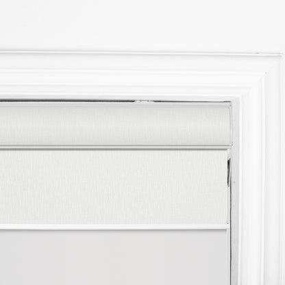 Berissa Cordless Double-Layered Reverse Roll Roller Shades with Valance