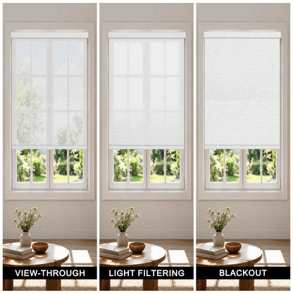 Berissa Cordless Roller Shades with Slim Square Cassette