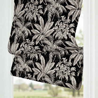 Berissa No-Drill Cordless Blackout Botanical Roman Shade