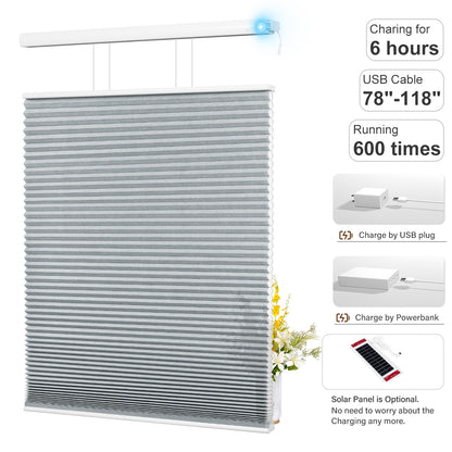 Berissa Custom No Drill Double Insulating Cellular Shades
