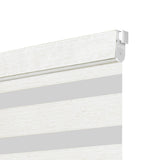 Berissa Day Night Zebra Duo Roller Blind with no-drill mount and sleek valance design.