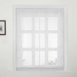 Berissa No Drill No Tool Soft Cotton Custom Relaxed Roman Shade