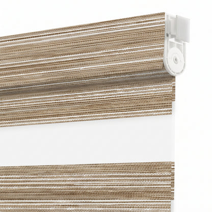 Berissa Custom Size Modern Day and Night Zebra Blinds