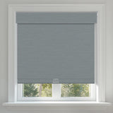 Berissa Classic No Drill Perfect Fit Without Light Leakage Cordless Roller Shades in gray, fit for any window.