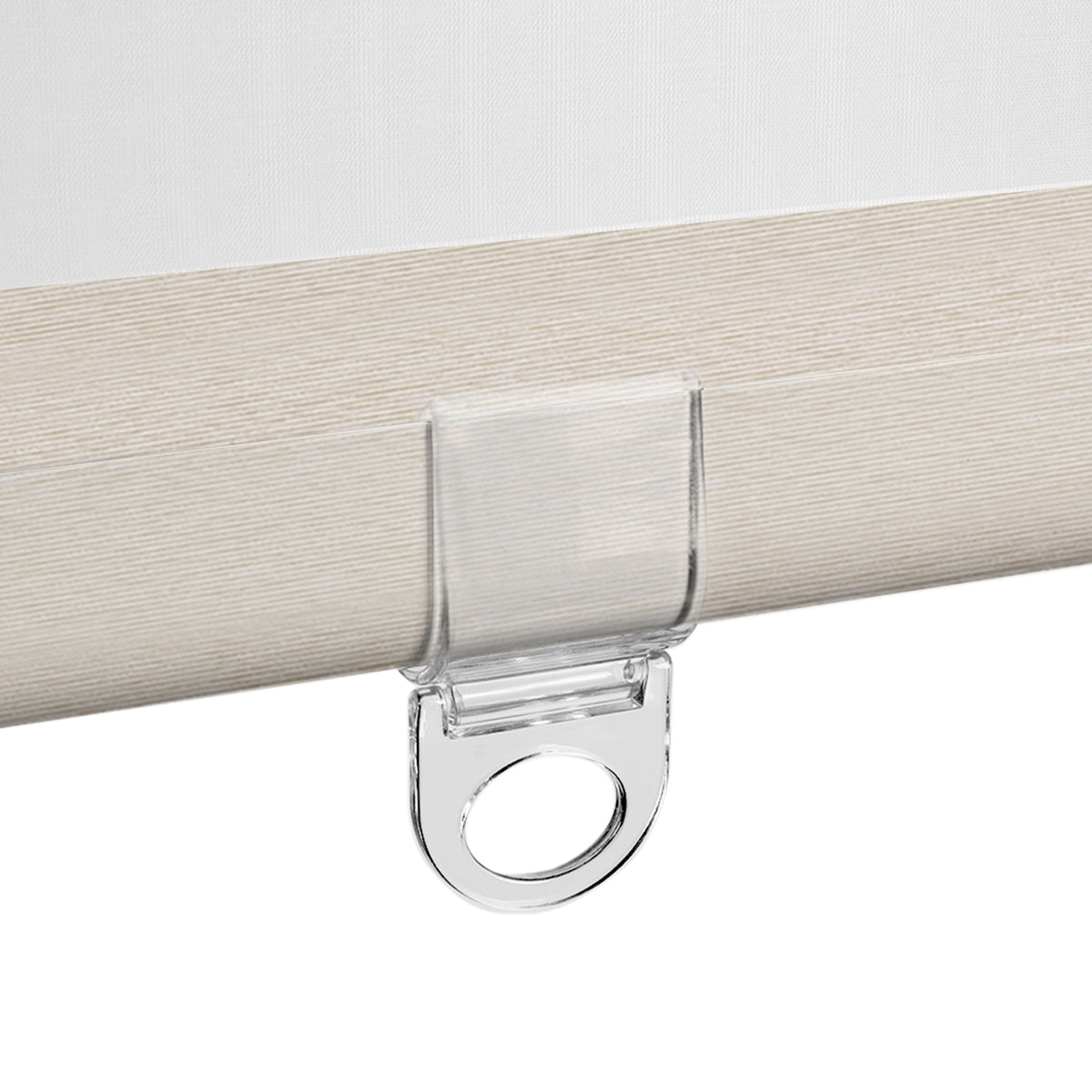Berissa Custom Size Modern Day and Night Zebra Blinds: Bottom Rail View 2