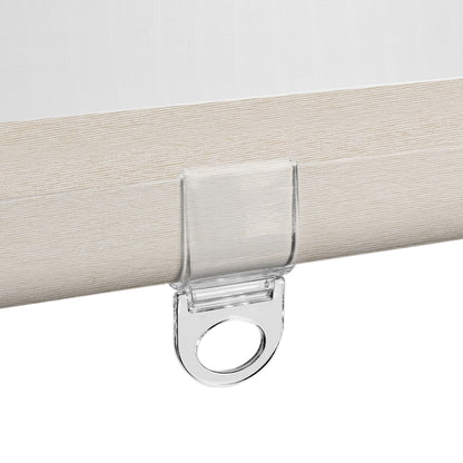 Berissa Custom Size Modern Day and Night Zebra Blinds: Bottom Rail View 2