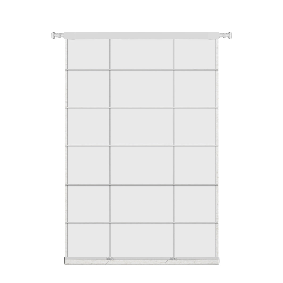 Berissa No Tool No Drill Cordless Blackout Roman Shades: Rear View