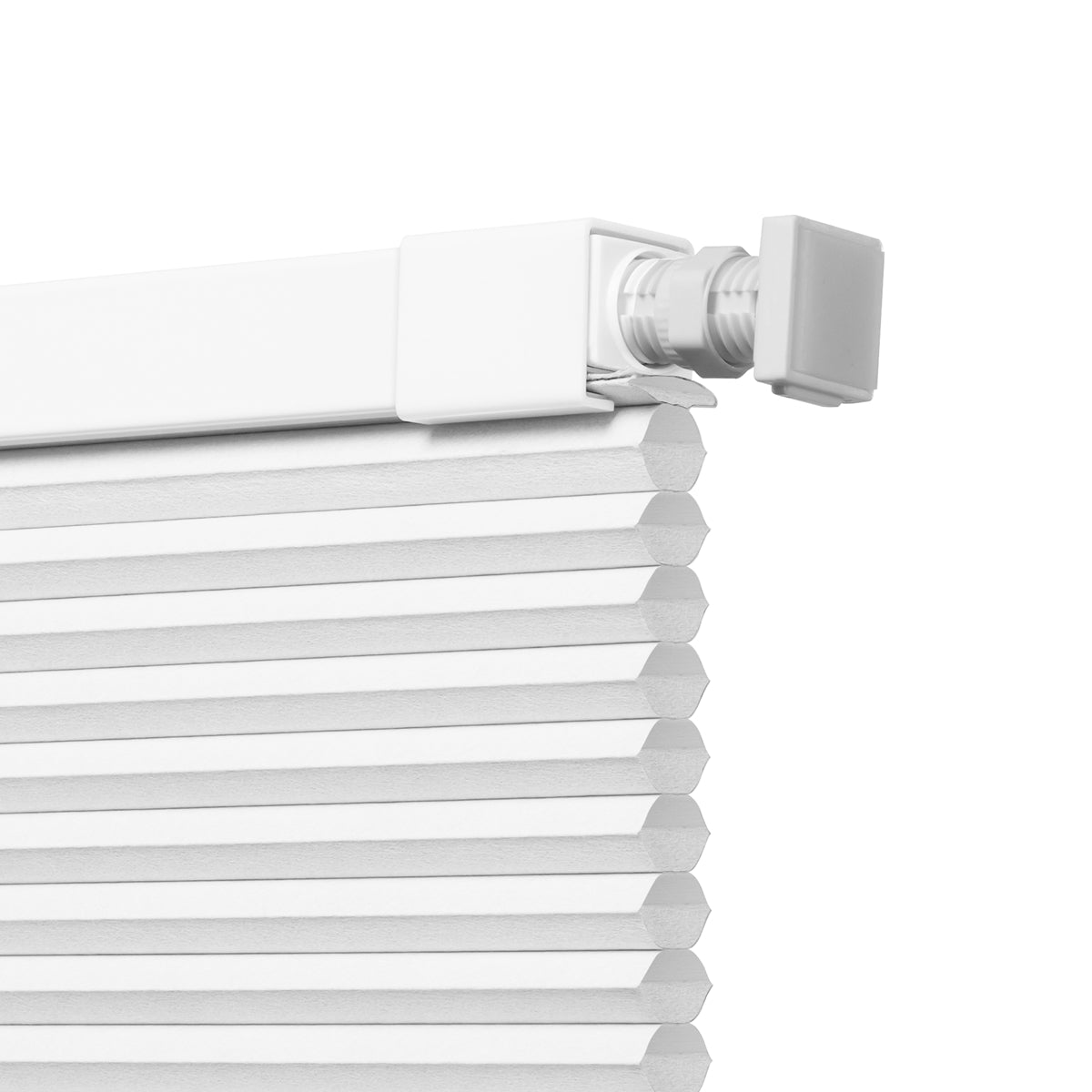 Berissa No Tools No Drill Blackout Light Filtering Double Honeycomb Shades: Headrail Detail 2