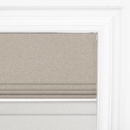 Berissa Day Night Soft Elegant Blackout Custom Color Roman Shades