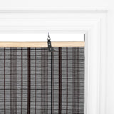 Berissa Custom Natural Outdoor Bamboo Roll Up Shades: Headrail Detail 