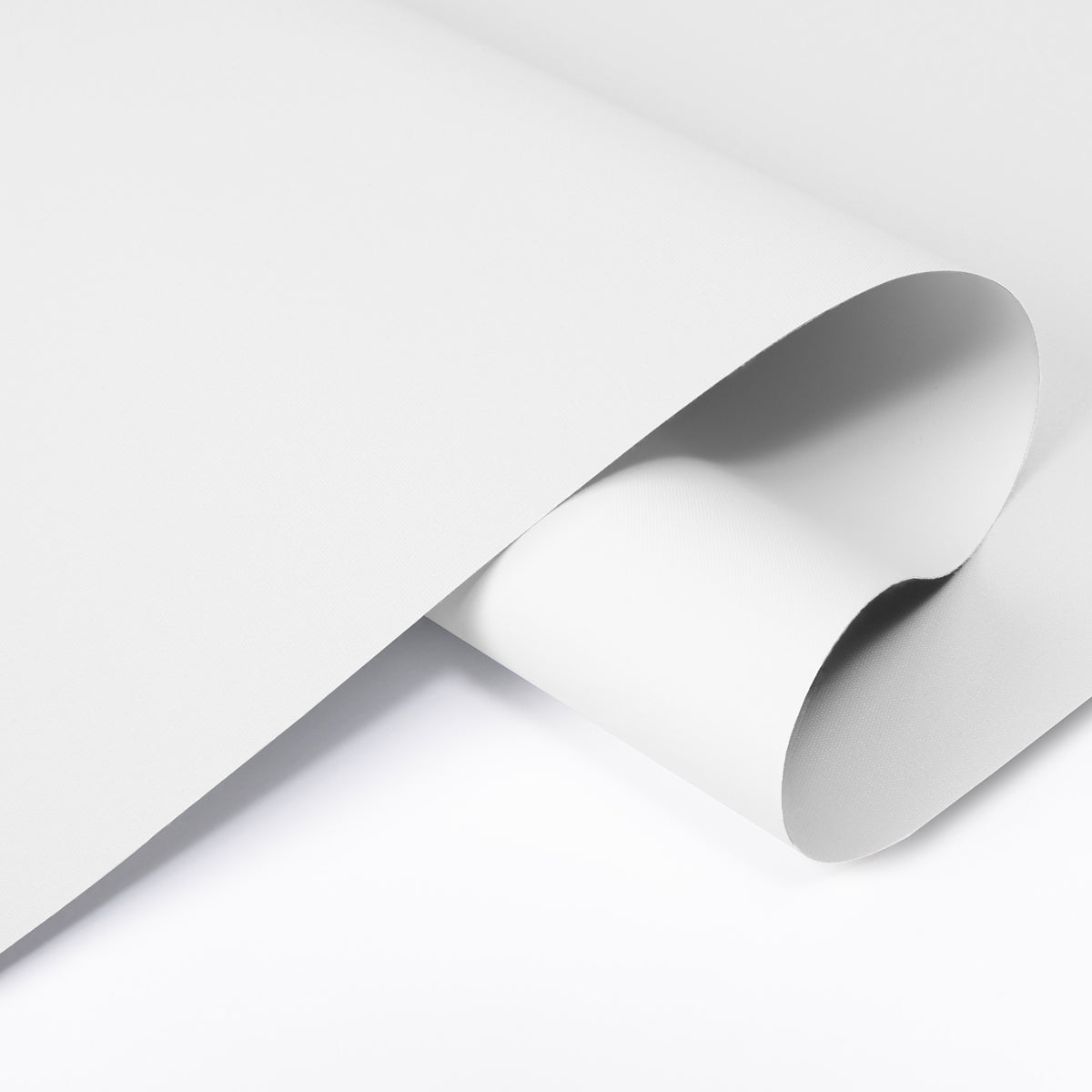 Berissa Pure White Simple Elegance Cordless Spring Roller Blinds