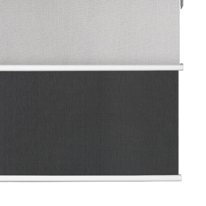 Light Filtering Black+Blackout Grayish White