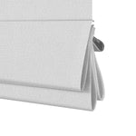 Berissa Custom Blackout Soft Fold Sheer Roman Shades Cordless: Bottom Rail View