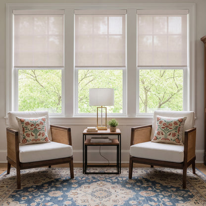 Berissa Classic No Drill Free Stop Cordless Roller Shades