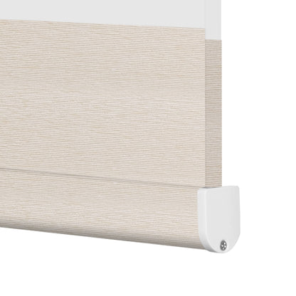 Berissa Custom Size Modern Day and Night Zebra Blinds: Bottom Rail View 3