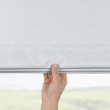 Berissa Ice Marble Texture Blackout No Tool Roman Shades